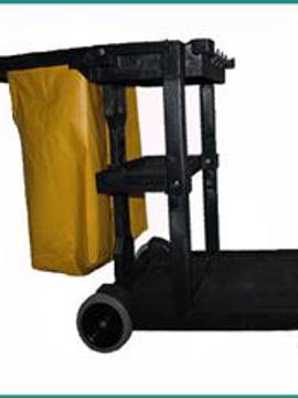 Janitorial Supplies General - Cart Combo Cart White Designed for Versatility (Gray)